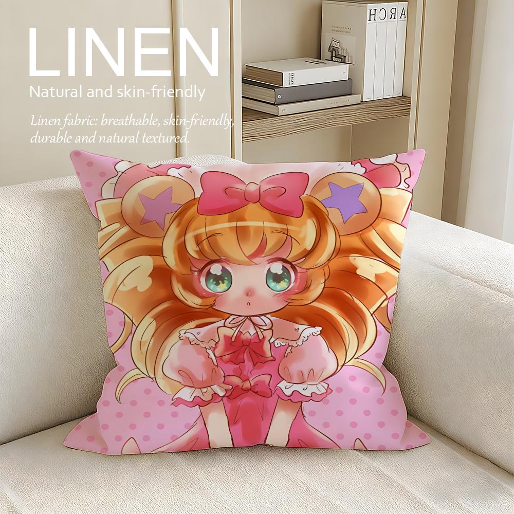 Anime Maho Girls Precure Cushion Cover Pillowcase Set Pcs X X Breathable Washable Sofa Cushion Cover
