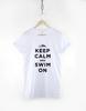 Stay Calm And Keep Swimming Tshirt Swimming Suit Tshirt Fun Swimming Team Pattern Tshirt Gift For Swimmers