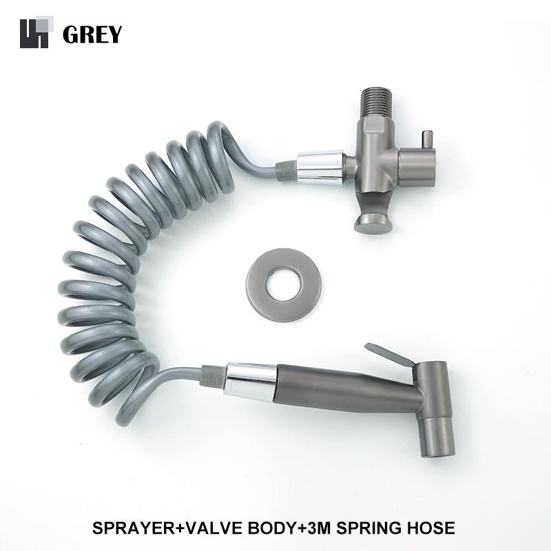 Accesorii pentru pulverizare bideu toaletă de mână din oțel inoxidabil robinet pentru bideu negru pulverizator pentru baie cap de duș cu autocurățare auriu