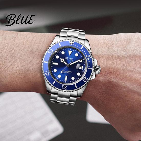 Male Quartz Watch Shock Resistant 30m Waterproof Round Dial Men Accurate Auto Date Chronograph Stainless
