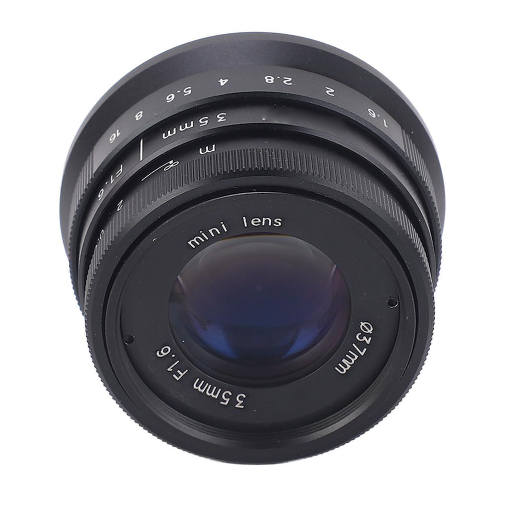 35mm F1.6 Große Blende Porträtobjektiv Manuelles Fokussieren Festes Optisches Glas FX-Bajonett Kameraobjektiv für FujiFilm XH1 XA5 XT10