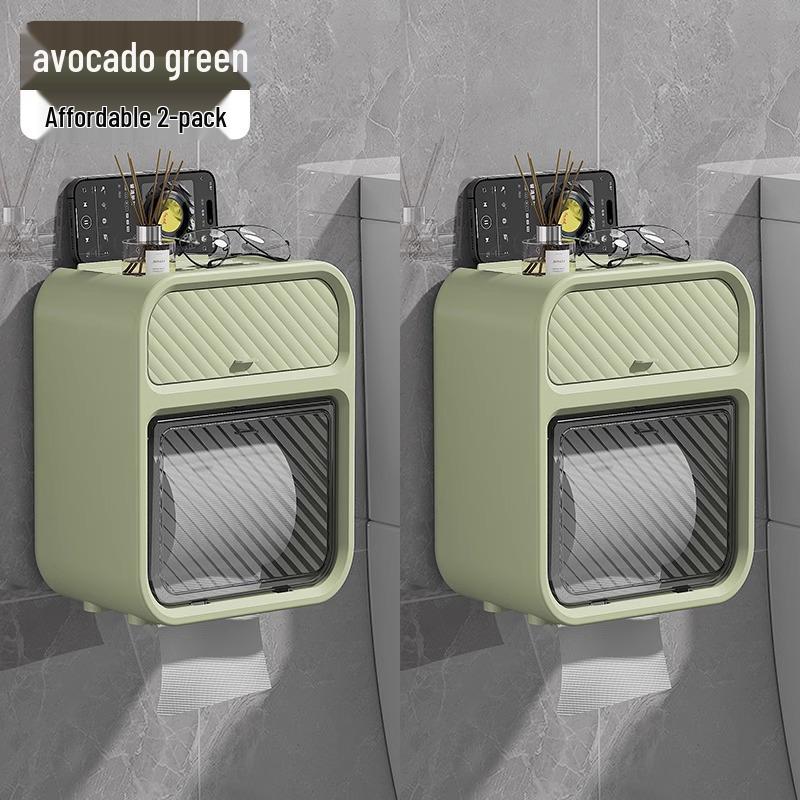 Hafif Lüks Duvara Monte Çift Katlı Peçetelik ve Saklama Rafı
