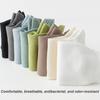 5Pairs Men's Socks Combed Cotton Sock New Casual Mesh Breathable Black White Business Male Sock High Quality Plus Size EU38-46