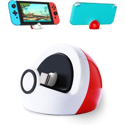 Podstawka ładująca kompatybilna z Nintendo Switch/Switch Lite/Switch OLED, ładna stacja dokująca Switch z portem USB-C