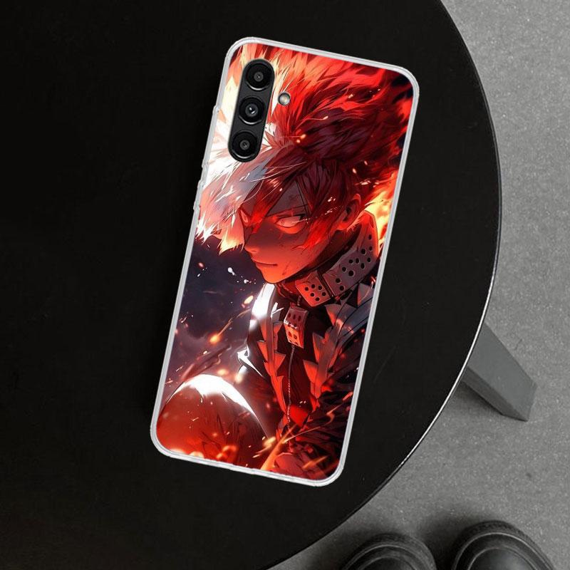 Todoroki Shoto MHA My Hero Phone Case Cover for Samsung Galaxy A17 A16 A26 A36 A56 A57 A37 A15 A25 A35 A55 A14 A24 A34 A54 A13 A