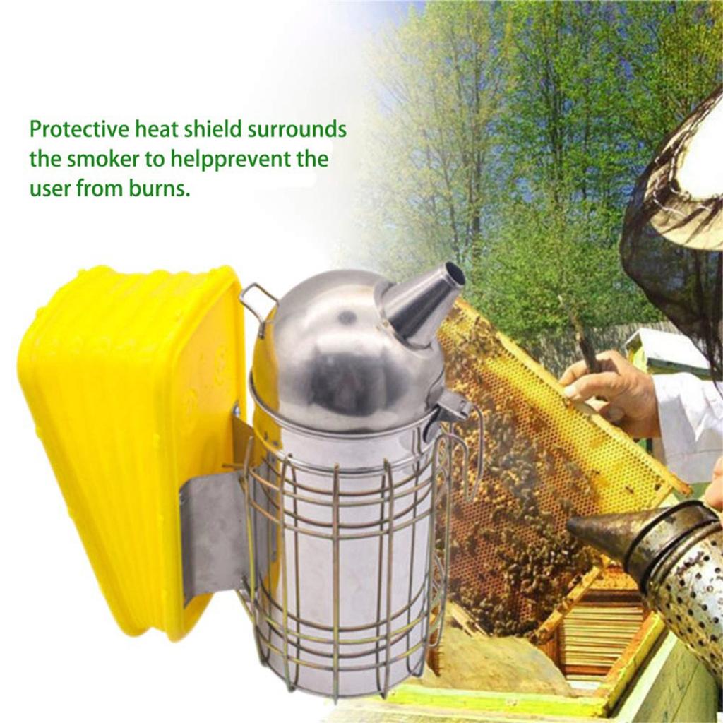 A95I-Bee Beehive Fogging Machine Smoke Smoker Plastic Blast Board Beehive Honeycomb Frame Beekeeping Tool Accessories