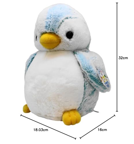 Aurora World Powder Kids Penguin Plush Toy, Medium, Light Blue