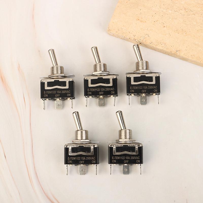 5Pcs Heavy Duty Car Boat Rocker Toggle Switch 15A 250V 2Pin Spst On/Off Rocker Switches With Waterproof Boot Spst Rocker Switch