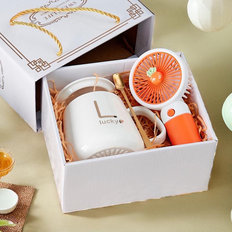 Ceramic 55° Temperature-Control Mug Set with Lid & Gift Box