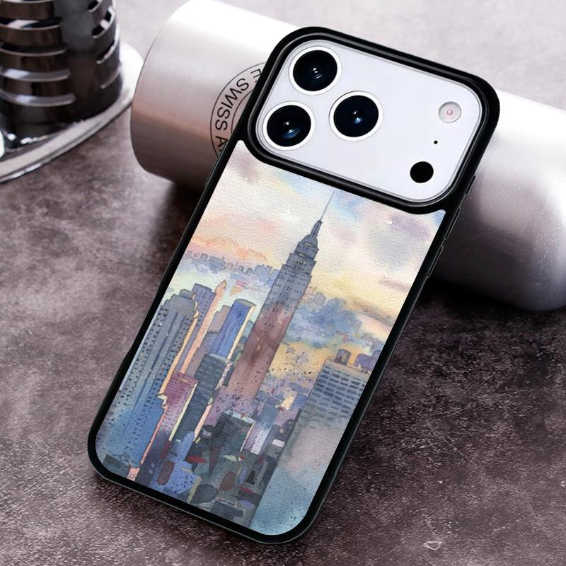 New York City Phone Case for iPhone 17 16 15 Pro Max Air 14 13 12 11 Plus Shockproof Capa Cover