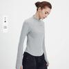 Navigare Women's Slim Fit Half-Open Collar Long Sleeve T-Shirt
