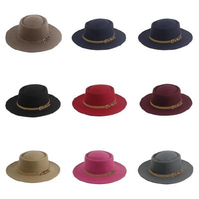 Chapeau Homburg Classique Chapeaux de Cow-boy Cadeau pour Petit Ami Haut de Forme Large Bord