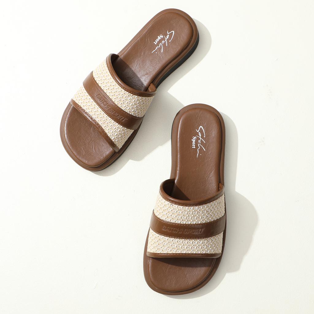 Shachi Sport Retro Color Contrasting Fashion Slippers