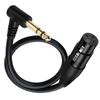 XLR 3 Pin To 6.35mm 1/4" TS/TRS Male Audio Cable, Stereo 6.35mm To XLR Plug Stereo Mic Audio Connector for Microphone