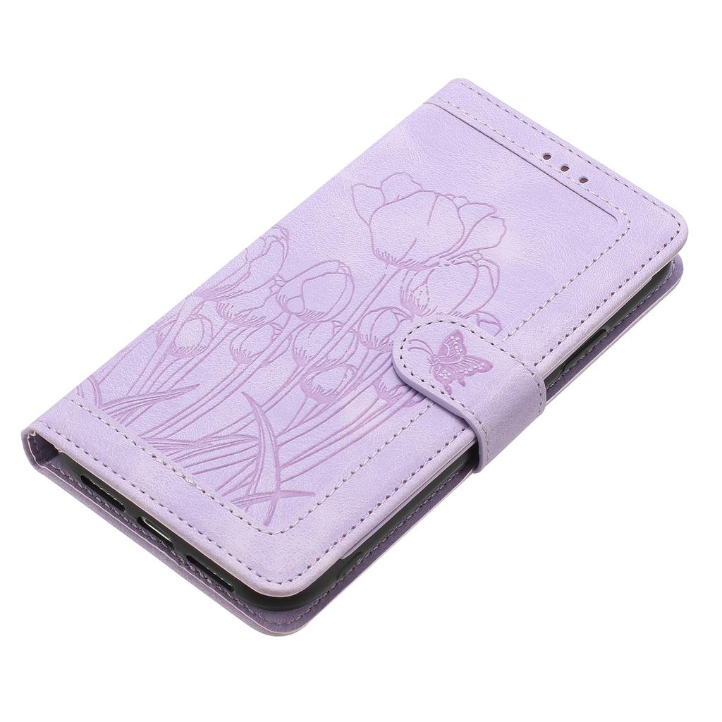 Husă din piele lalea pentru Xiaomi Redmi Note 14 Pro+ 5G, husă de telefon cu 5 sloturi pentru carduri, portofel