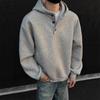Men's Trendy High Street Half-Button Hoodie: Versatile Spring/Autumn Jacket