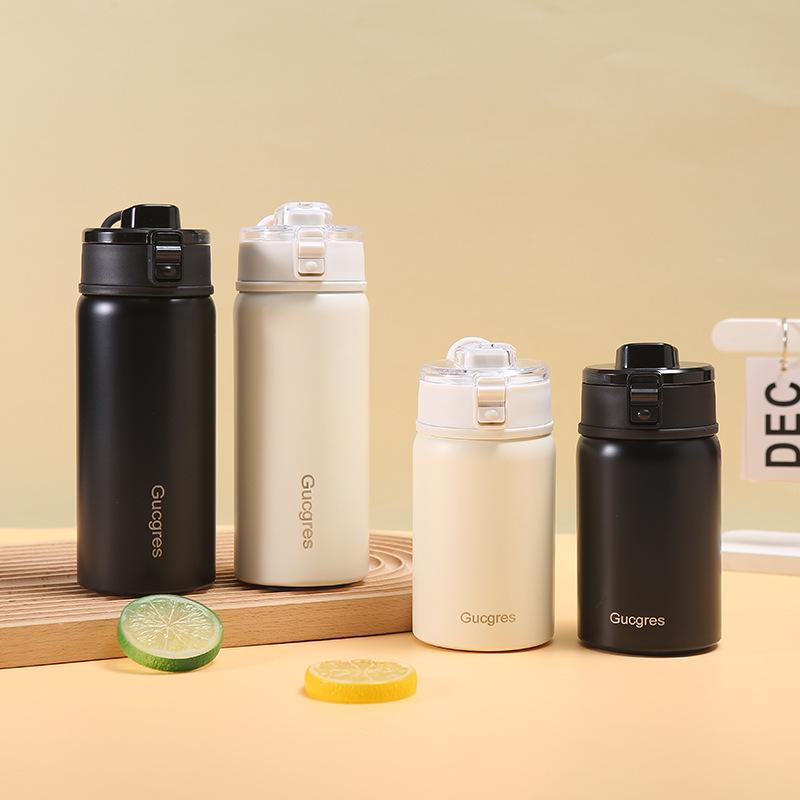 316 Stainless Steel Thermos Cup Tea Classification Vacuum Portable Bouncing Cup Outdoor Portable Accompanying Cup