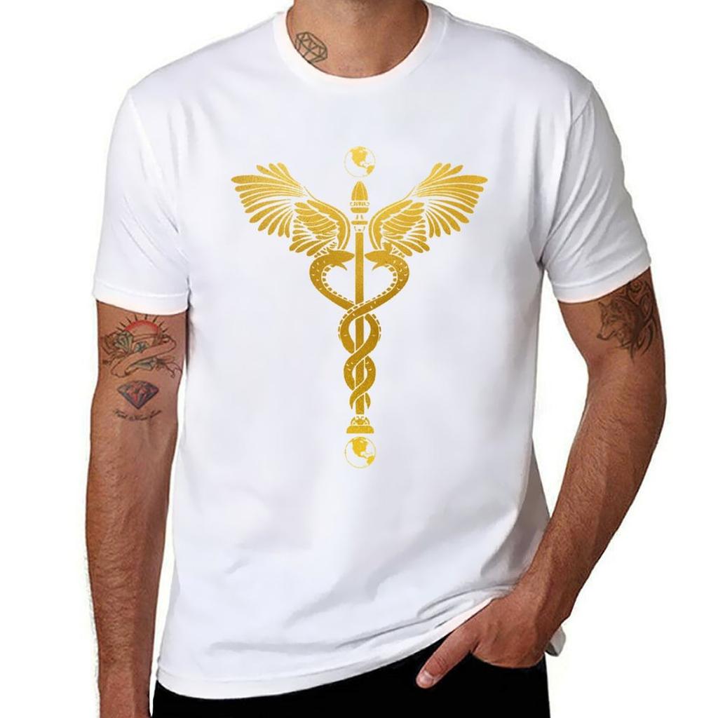 Caduceus Tshirt Soft Lightweight Cotton Tshirt