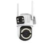 Icsee Dual-Lens 5G WiFi Camera: HD Color Night Vision, Mobile-Powered Remote Outdoor Monitor