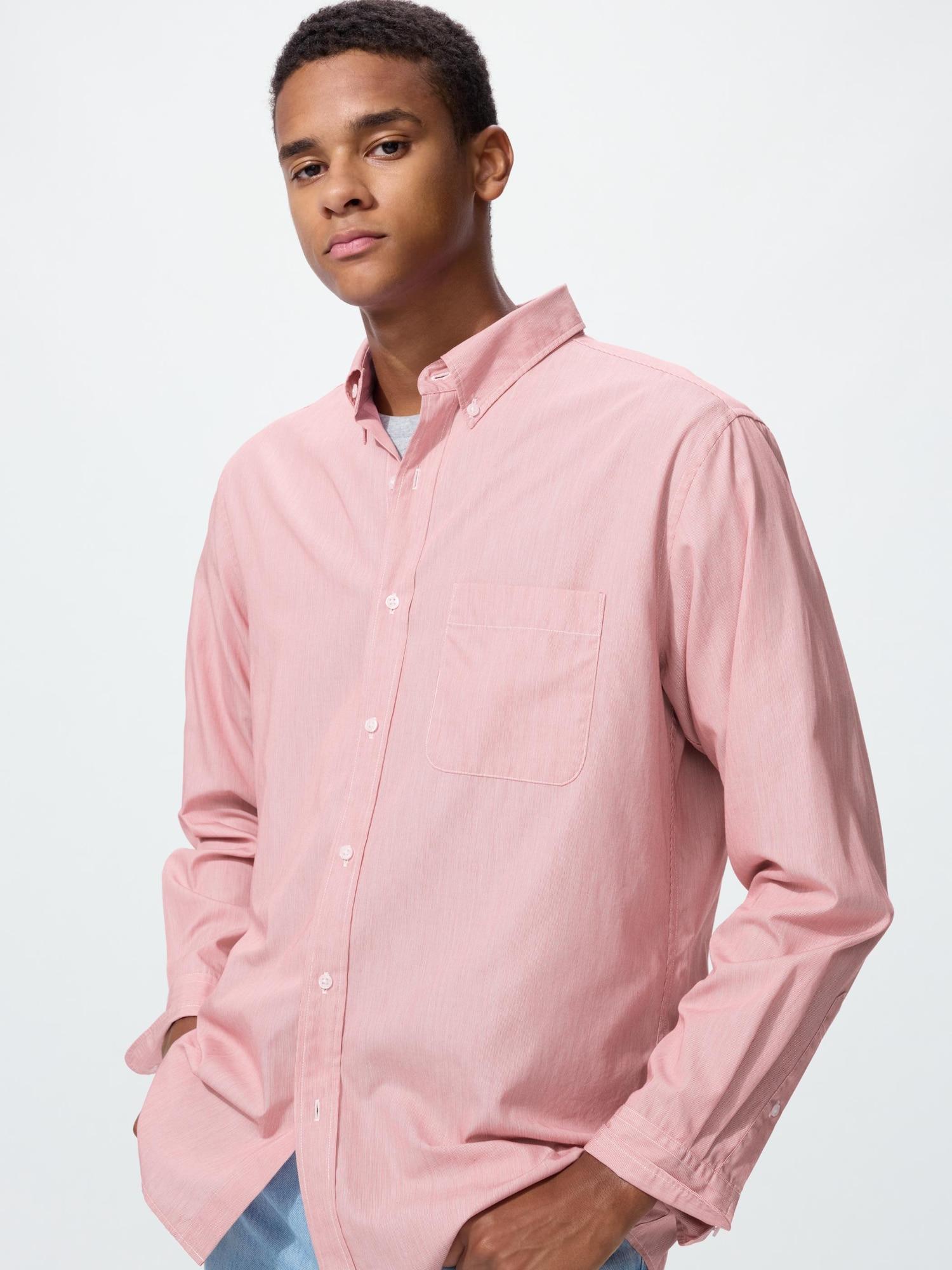 

Uniqlo Japan Broad Shirt Hairline 13 RED/XS