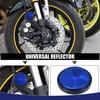 Round Shape Reflector for Motorcycle Garbage Cans Car Truck Universal Item of 2