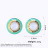 Women's Light Luxury Design Elegant Vintage Round Earrings Fashionable And Versatile Niche Design Earrings Daily Accessories