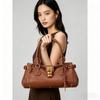 Popular Y2K Spicy Girl Style Retro Lock Decor Handbag For Women Large Capacity Commuter Top Handle Shoulder Tote Bag