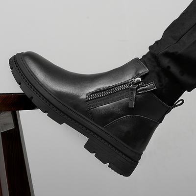 Mode Winter Herrenstiefel Luxusmarke Formelle Chelsea Boots Neu Echtes Leder Outdoor Warm Schnee Knöchelstiefel für Herren Kleider Freizeitschuhe