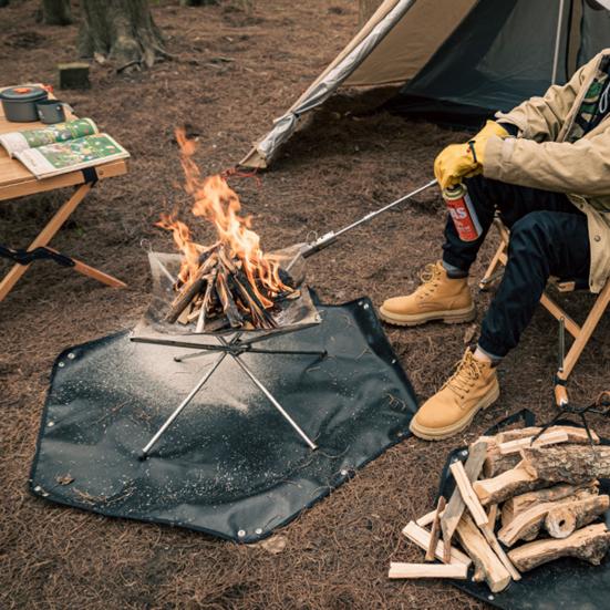 Covor ignifug Tampă rezistentă la foc cu mâner Rezistent la temperaturi înalte Tampă ignifugă din silicon pe două fețe