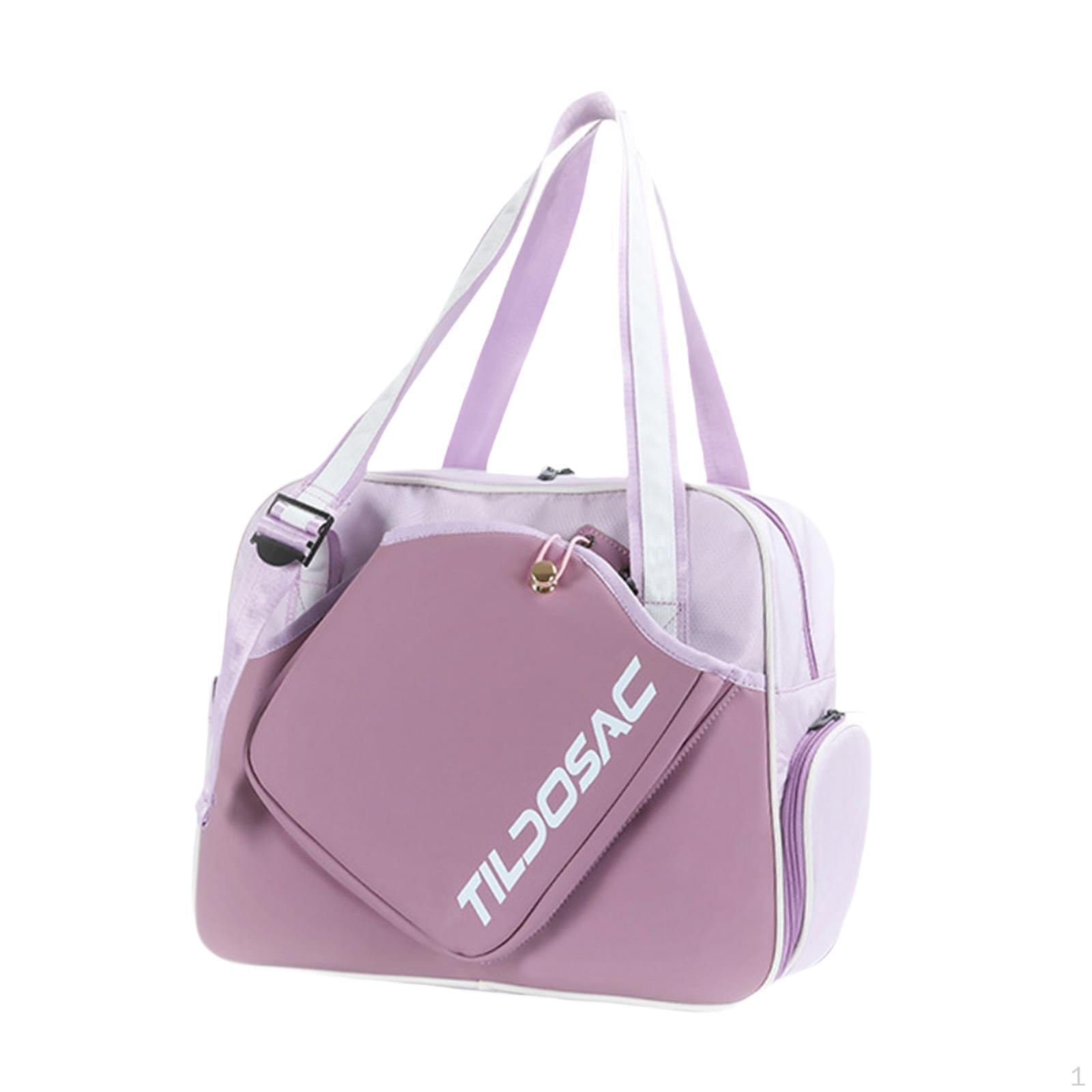 

Adjustable Handbag for Tennis Rackets And Pickleball Gear фиолетовый