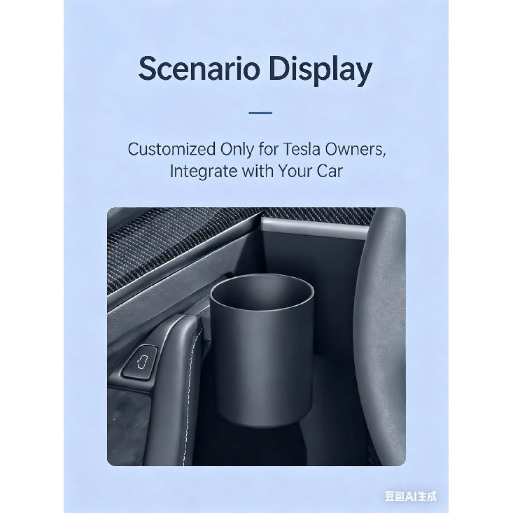 For Tesla Model 3/Y 2021-2024, Refreshed Tesla Model 3/Y/L - Door Cup Holder