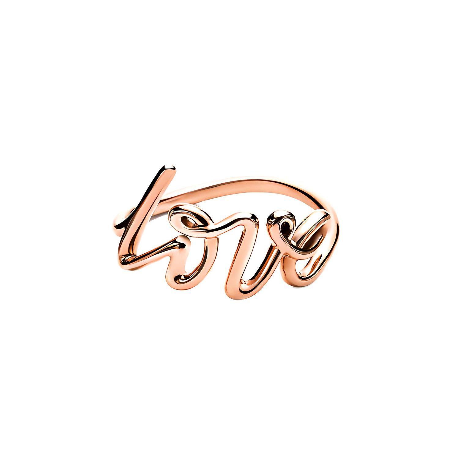

Tiffany & Co. Унікальний дизайн кільця з літерним логотипом, 18-каратне рожеве золото, жіночі кільця 60571503 7.5