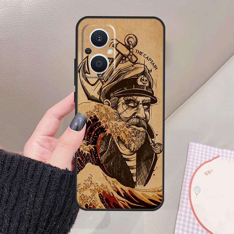 Sailor Retro Art Funda For OPPO Reno 11 12 13 14 Pro 11F 12F 13F 14F 7 8 Lite OPPO Find X9 X6 X5 X8 Pro Case