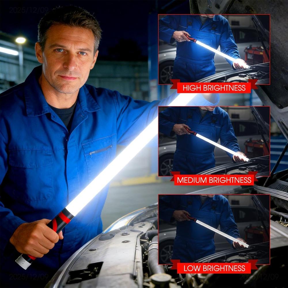 High-Lumen Flexible Work Light 3 Brightness Modes Bendable LED Flashlight Automotive Repair