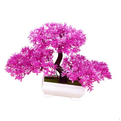 Sztuczny Bonsai w Doniczce, Egzotyczna Roślina do Dekoracji Wnętrz
