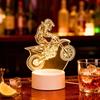 USB 3D leuchtendes Motorrad kreatives Nachtlicht, Heimdekoration Tischdekoration, Wohnzimmer- und Schlafzimmer-Dekorationslicht