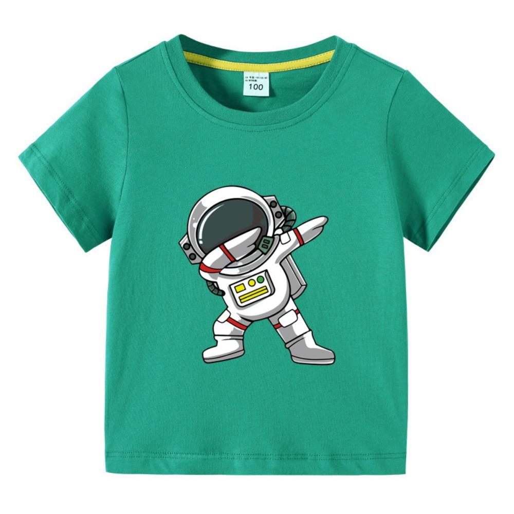 2026 New Kids Clothing Fashion Spaceman Graphic Short Sleeve T-Shirt  Children Boy O-Neck Tops Tee Kids Summer Clothes