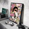 M-Michael J-Jackson Sänger Poster Aufkleber Gemälde Wandbild HD Wandaufkleber für Schlafzimmer Wohnzimmer Zuhause Selbstklebende Dekoration Geschenk
