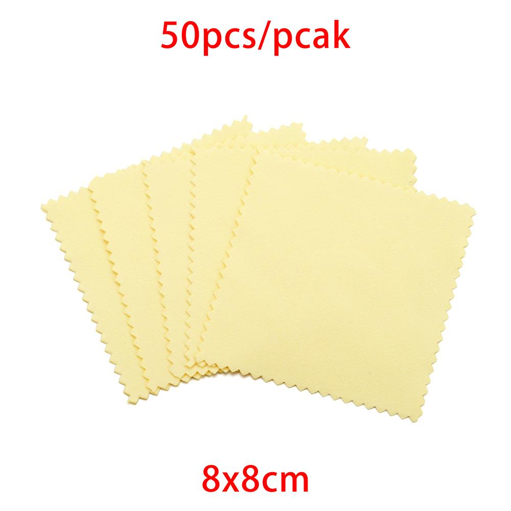 10-50pcs Polish Polishing Cloth Silver Color Cleaning  Polishing Cloth Soft Clean Wipe Wiping Cloth For Silver Gold Jewelry Tool