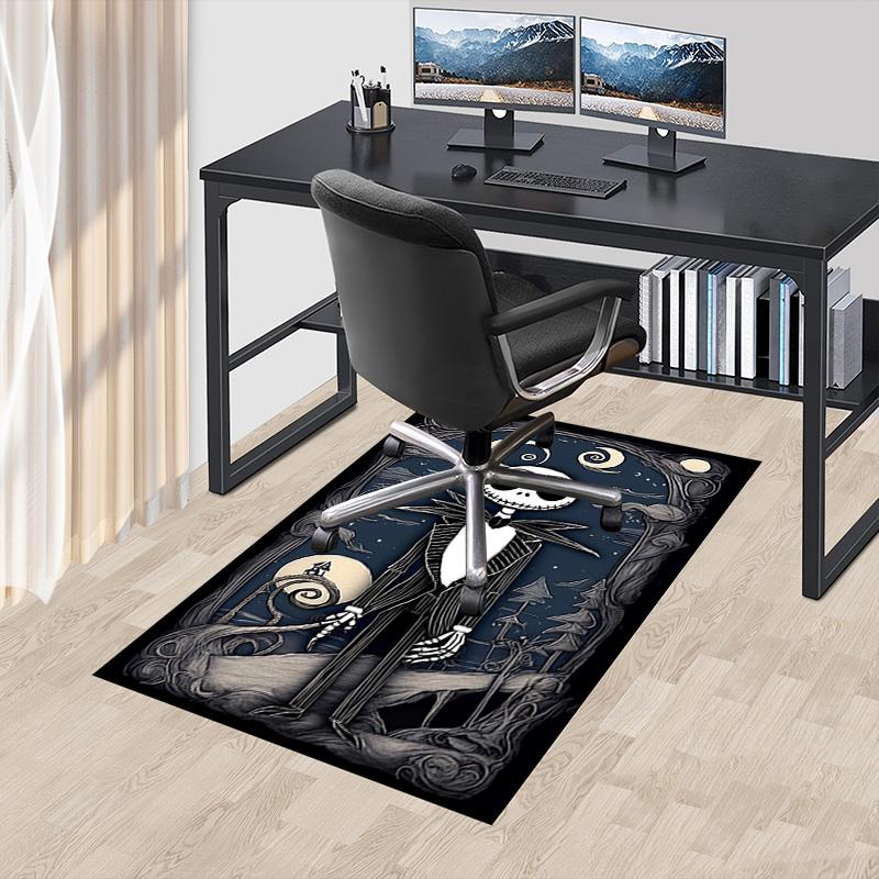 Nightmare Before Christmas Carpet For Playroom Bedroom Living Room Sofa Home Decorkids Game Area Rug Nonslip Floor Mat