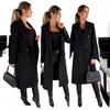Manteau en laine double boutonnage à manches longues Bestseller Femme Automne/Hiver 2025