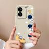 Cases For Vivo Y22 Y22S Flower Liquid Silicone Camera Lens Protection Phone Back Cover For VivoY22 Vivo Y 22 Y22 S Coque Bumper
