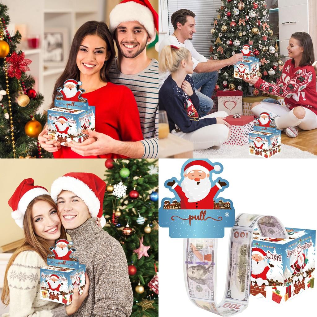 Weihnachts-Geschenkbox mit blauem Farbverlaufspapier für Feiertags-Partydeko und zum Verschenken