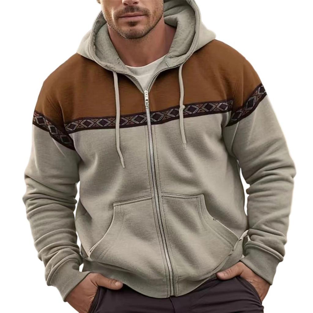 Men's  Leisure  Fashion  Hooded Hood  Zipper  Coat