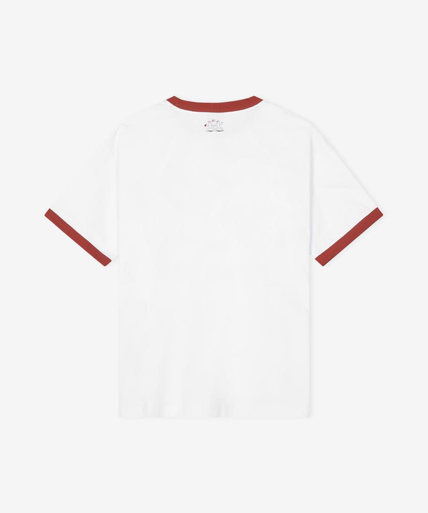 Nyuballanseu Nbneg2A103 / Uni Archive Pace Running Ringer Tee (White)