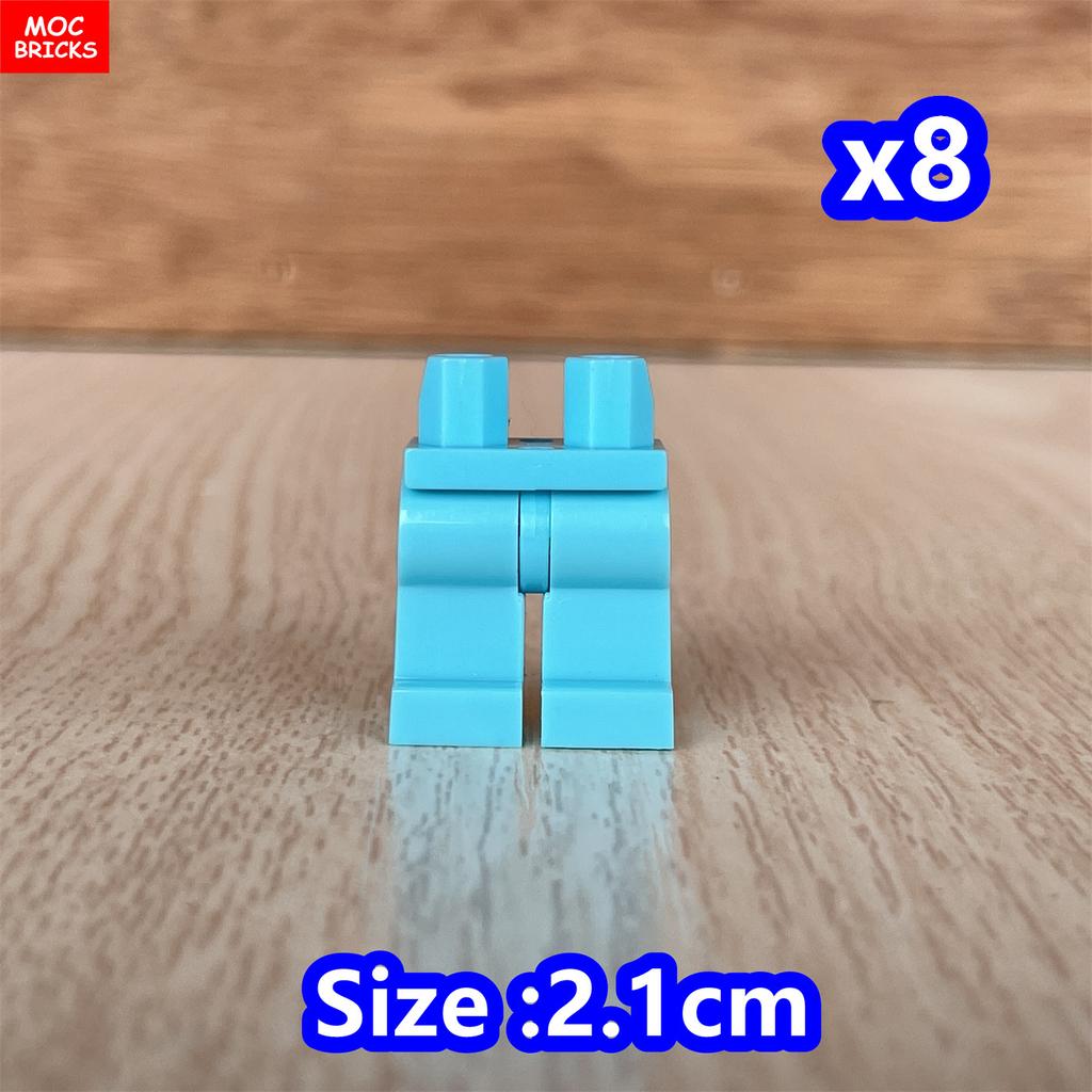 8pcs/lot MOC Bricks Blank Pants Legs Body Wear Figure Accessory Assembled Building Blocks Toy Kids Plastic Dolls