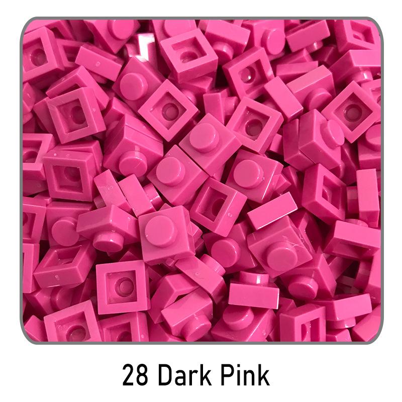 500Pcs Diy Pixel Art Building Blocks Thin Figures Bricks Compatible With 3024 1X1 Square Bricks Bulk Assemble Toys Gift For Chil