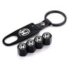 4pcs Car Metal Wheel Tire Valve Caps Stem Cover For Honda Civic Fit Accord City Vezel CRV S660 Odyssey HRV Insight Pilot Type-R