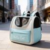 Hello Cat Breathable Pet Backpack - Transparent Window Design - Portable Outdoor Travel Bag - Suitable for Cats and Small Dogs