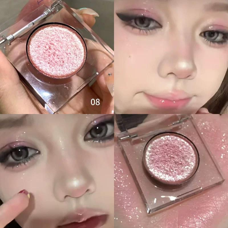 Millennial Hotties Rule the Zone! Single-Color Glitter Eyeshadow with High Shine to Brighten up the Look, Neptune-Themed Sparkling Eyeshadow Palette